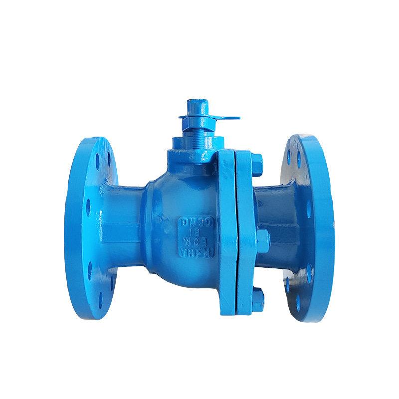 铸钢法兰衬氟球阀环氧喷涂手动法兰WCB球阀Q41F46-16C法兰球阀