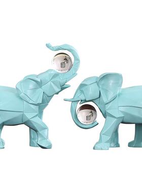 北厂家动物侣鹿大象情欧JKD3156几何家饰品客厅玄关茶几书柜工居