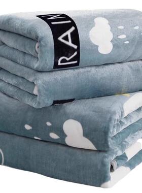 fanxin-1珊瑚绒空调睡毛毯法兰绒车载毯10g高克重金6貂绒午毯子盖