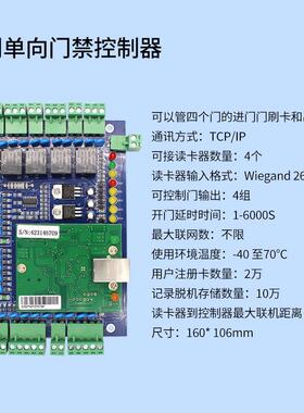微宝思拓电耕单P门L0L02L04双4门禁控单制器T1C/IP网络控制板门禁