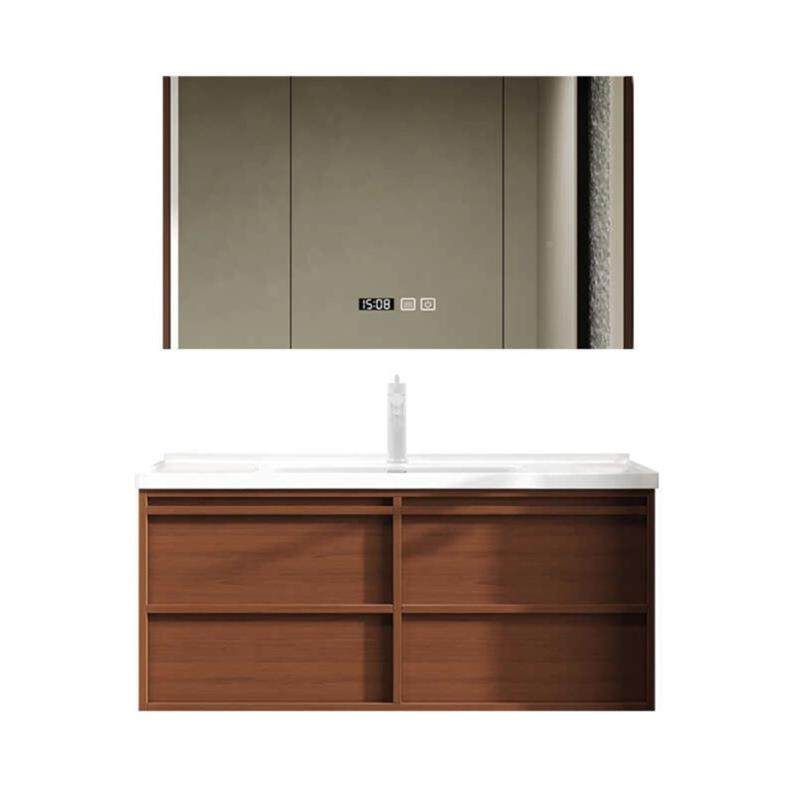 法式复古一体陶瓷盆骨间骼合浴室柜组小户线型卫生洗手脸440盆智