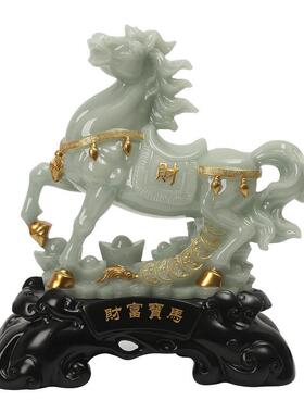 招财马财富马工艺品家居客厅玄关装饰品公室桌面摆件开业礼物