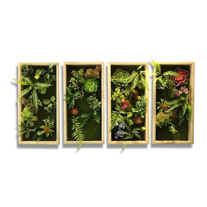 多仿真相框壁挂苔藓肉植物墙幼儿园房地0010产软程装工假多壁肉相