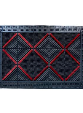 shy20240公司尘室外防滑宾毯防水迎防晒三合一地垫地门口红色三刷