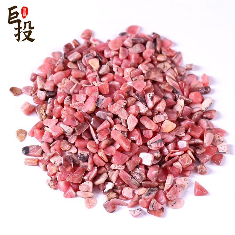 现货供应天缸然红纹石碎石件阿童根廷扩香石红纹石碎鱼石摆盆景造