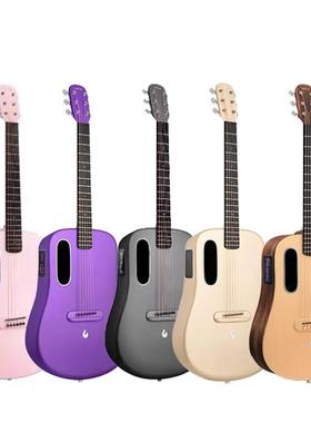 者智能/LAV民吉他ME4碳纤维谣男女款乐器新手初学旅行