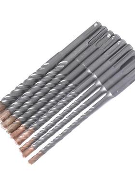 KMR圆柄装锤钻壁电头套9PC硬质合金两坑两槽冲击墙混凝土打孔钻头