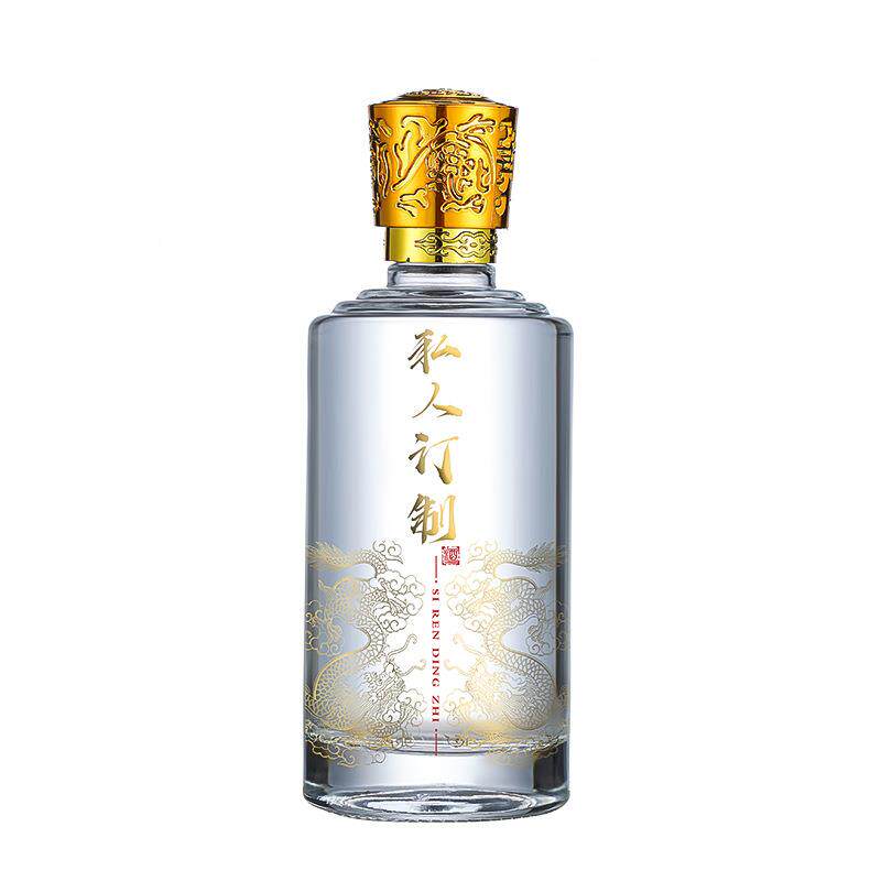 酒工厂直l供璃白瓶透明酒瓶玻500m酒瓶套装私人珍ZMO藏自酿分装酒