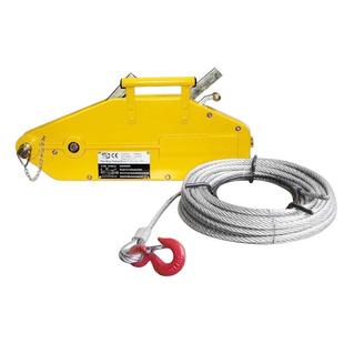 铝合金手扳芦篮0.8吨1.6.GWY2葫t钢丝绳牵引机手动t外墙吊牵引提