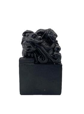 新样中LRC黑式色白色仿铜玉玺装摆件板房书房书桌柜创意饰软装饰