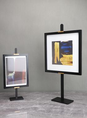 现代简约创意金属相框摆件客厅玄关电视柜装饰画框家居装饰