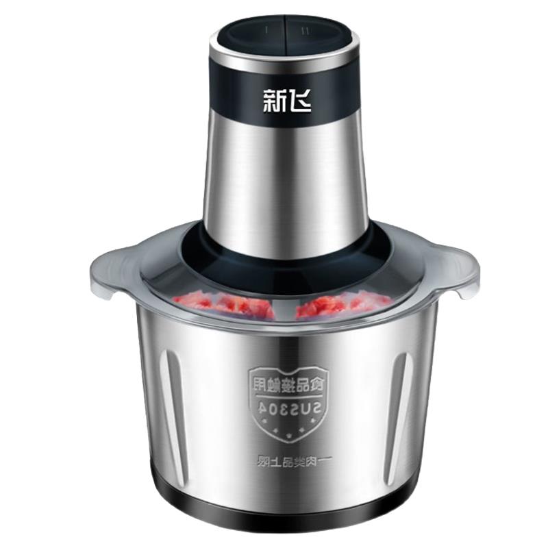 新飞绞肉机多功能家用电动不锈钢料理机绞肉和面绞馅机大容量刀片