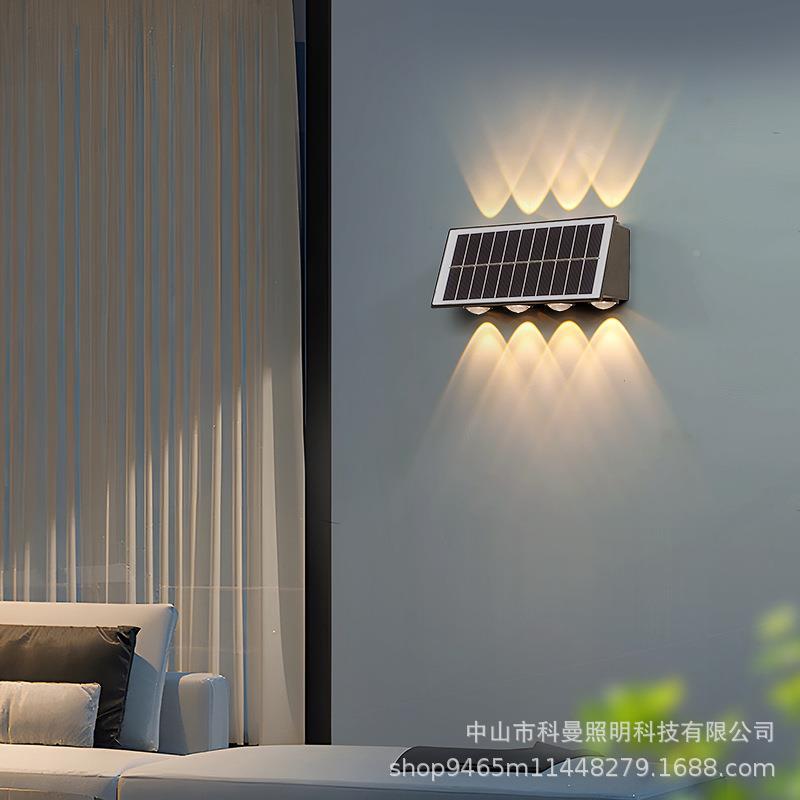 【折扣价】户外发太阳能壁灯防水户外庭院灯墅围围墙壁室外家用壁