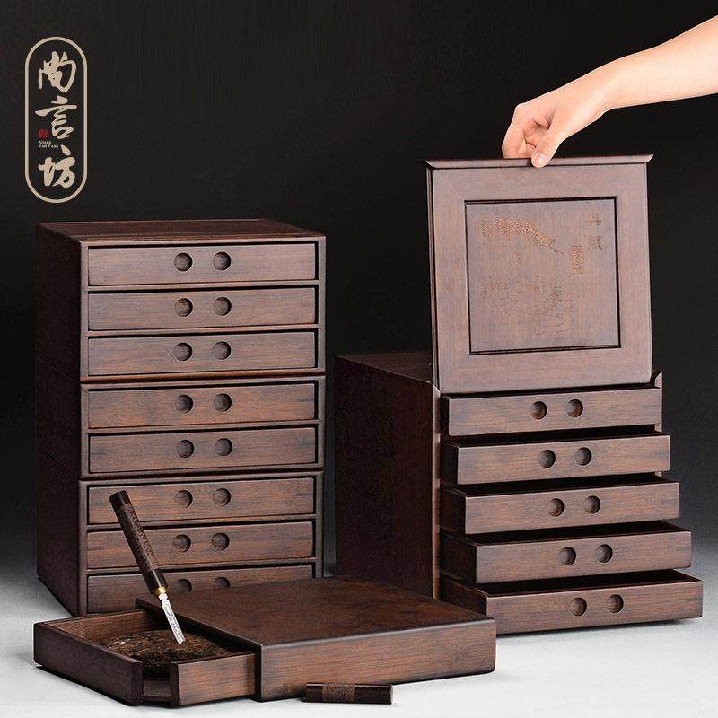 普洱茶收纳盒茶叶茶饼储存罐收纳盒包装架子多层抽屉茶盒茶道茶罐,餐饮具,茶叶罐,淘宝优惠券,粉丝福利购,淘宝优惠卷