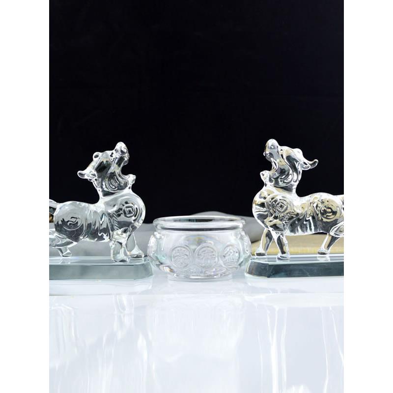 招财貔貅水晶聚宝盆家居风水摆件皮丘收银前台办公室玄关客厅开业