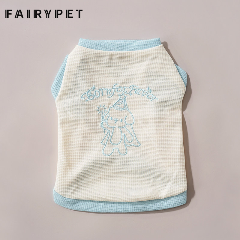 夏天薄款小狗狗衣服雪纳瑞比熊小型犬博美泰迪防掉毛猫咪衣服