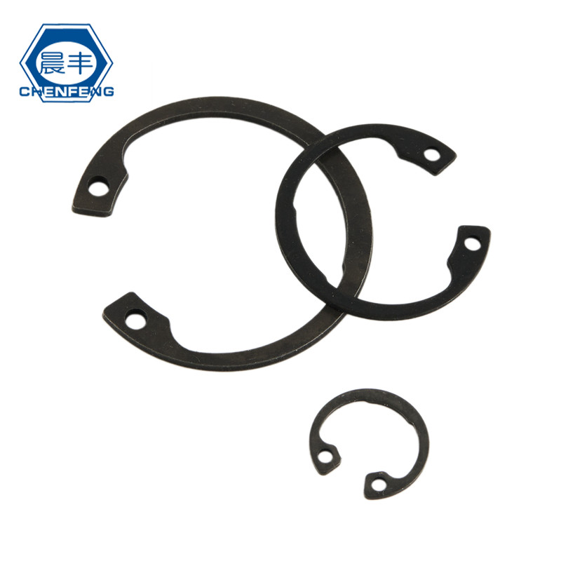晨丰 65锰孔用卡簧DIN472 B型孔用弹性C型扣环 带肩b型内卡簧6-20