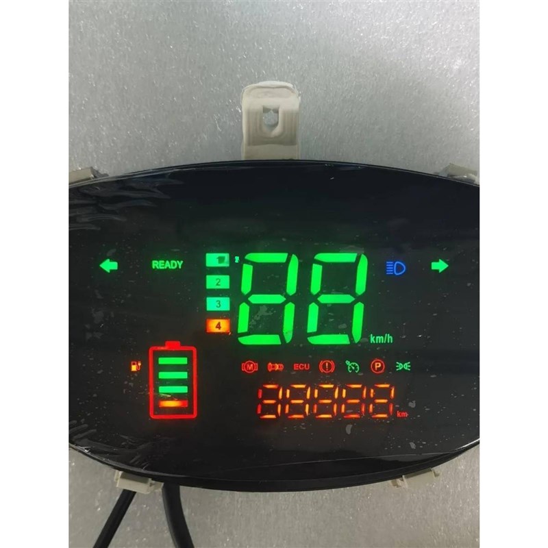 电动车仪表迅鹰码表液晶速度电压显示改装通用数码智能显示台彩屏