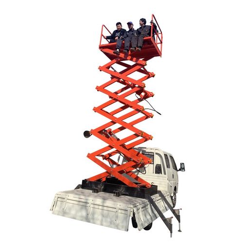 车载升降机剪叉式车载升降平台6/8米车载登高车皮卡剪刀车升降架