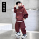 中大儿童男孩春秋款 男童春季 春装 2026新款 痞帅炸街运动潮 卫衣套装