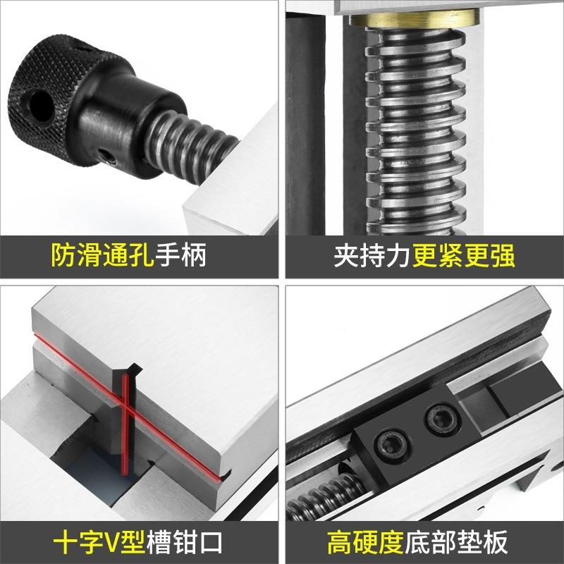 贸QG8G夹具精密平钳直角直角2WJK磨床批华虎士台钳手动小型批士口