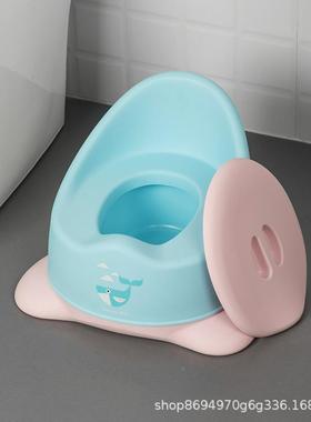 352001茶盖花儿童便盆塑料通带大号靠背坐器痰盂尿便盆婴幼儿卡防