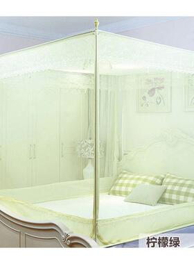 A6L蚊帐1米三开门F75HSM78方.5顶拉链防摔双人公家用1.8m床蒙古包