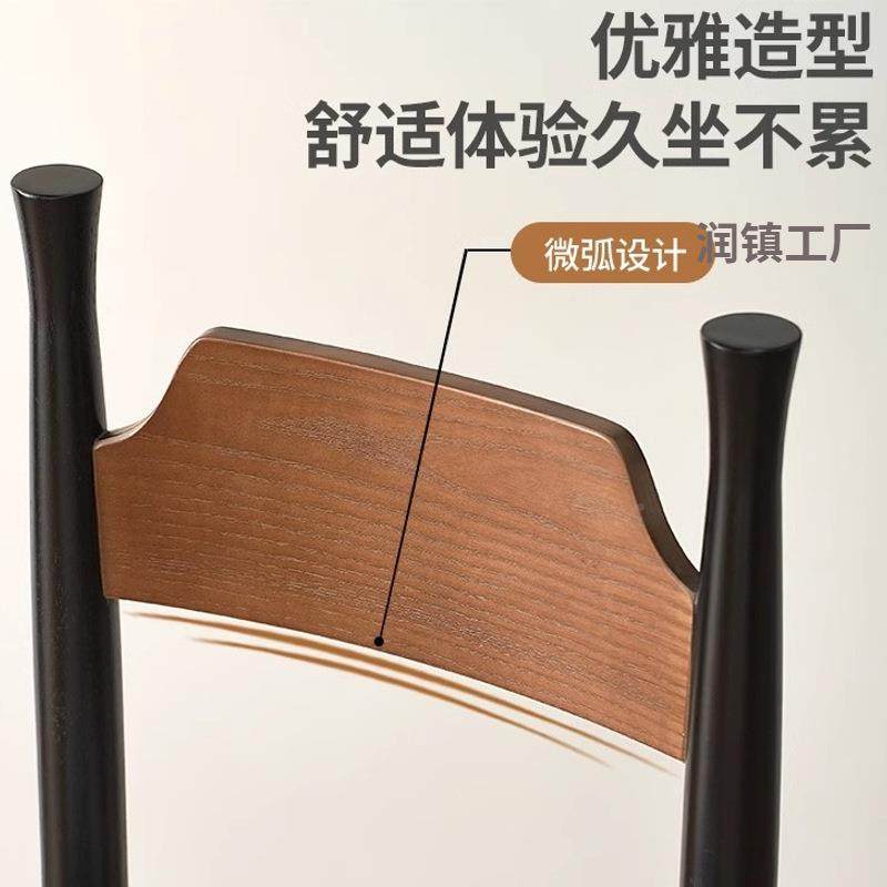 复古法式师木轻奢靠背椅实餐椅家用网红设计餐厅靠中85395背古冲