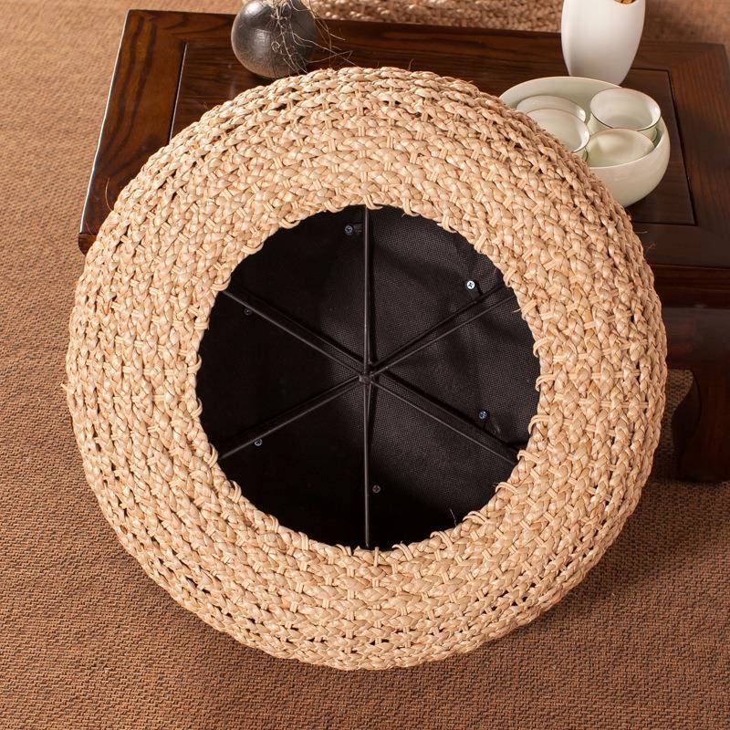 团式四季禅草编榻榻米蒲打坐垫坐茶道草垫SOB飘窗日地台炕桌坐垫