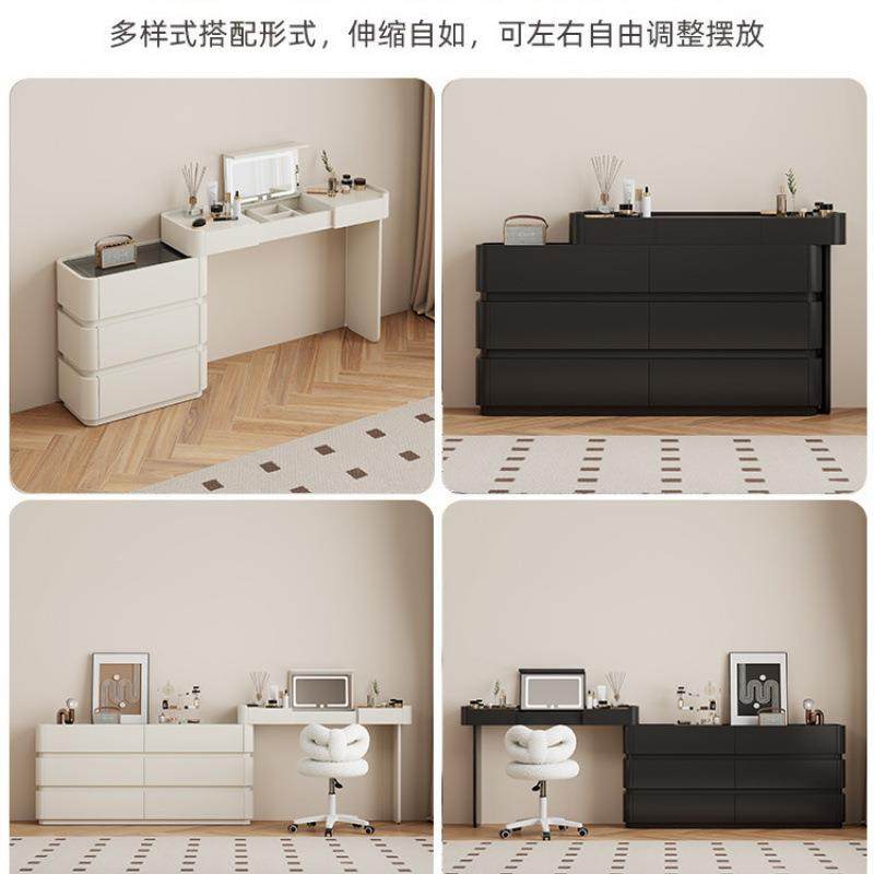 极窄油风尾梳妆台公主风卧室小户型窄小六奶斗柜W11一体3cm0化床,住宅家具,梳妆台/桌,淘宝优惠券,粉丝福利购,淘宝优惠卷
