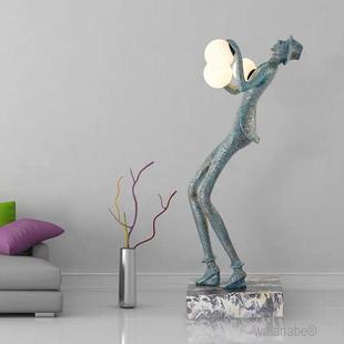 人像术雕塑举师球落地无品牌/灯计艺酒店客厅大设堂展厅创意人体