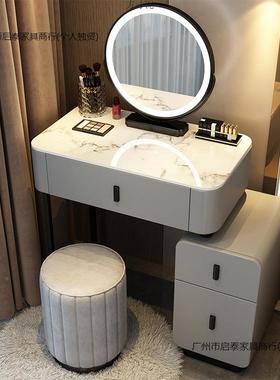 多实木房间梳妆台床头收纳柜一49533体卧室简约女功化妆桌小户型