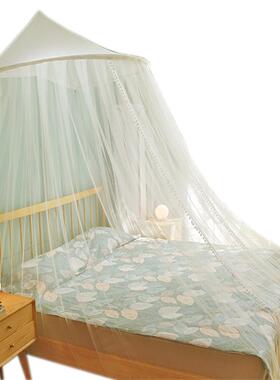 E*半式圆蚊帐F96S776T吊顶顶1.5米1.8m20.加大欧宫廷公主风圆加密