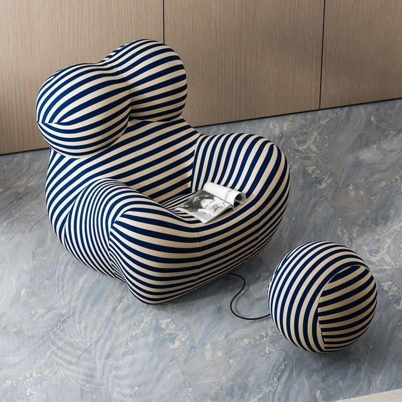 妈怀抱布艺休闲单人ej32S7e6沙发椅客妈沙厅意式极简l3发y