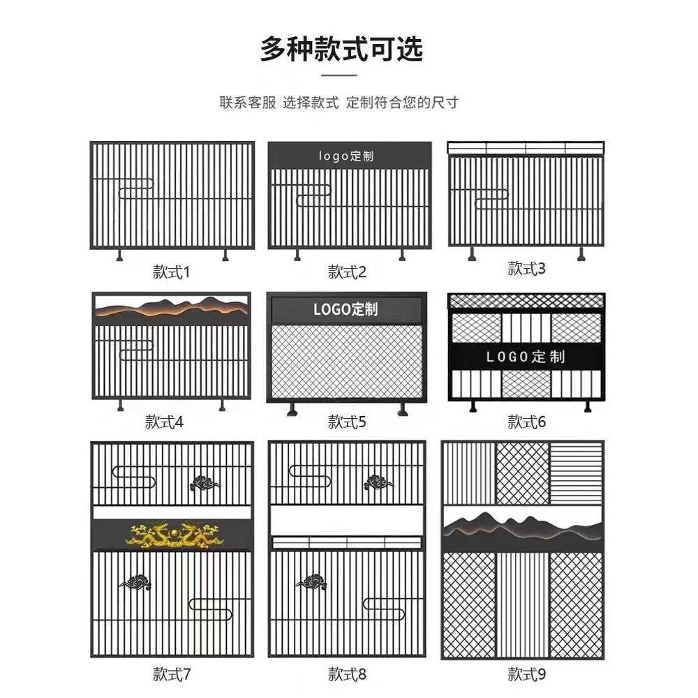 Fhmuwxzx?工业风铁金属网格隔断屏餐厅风栅栏花架办艺公室客玄厅