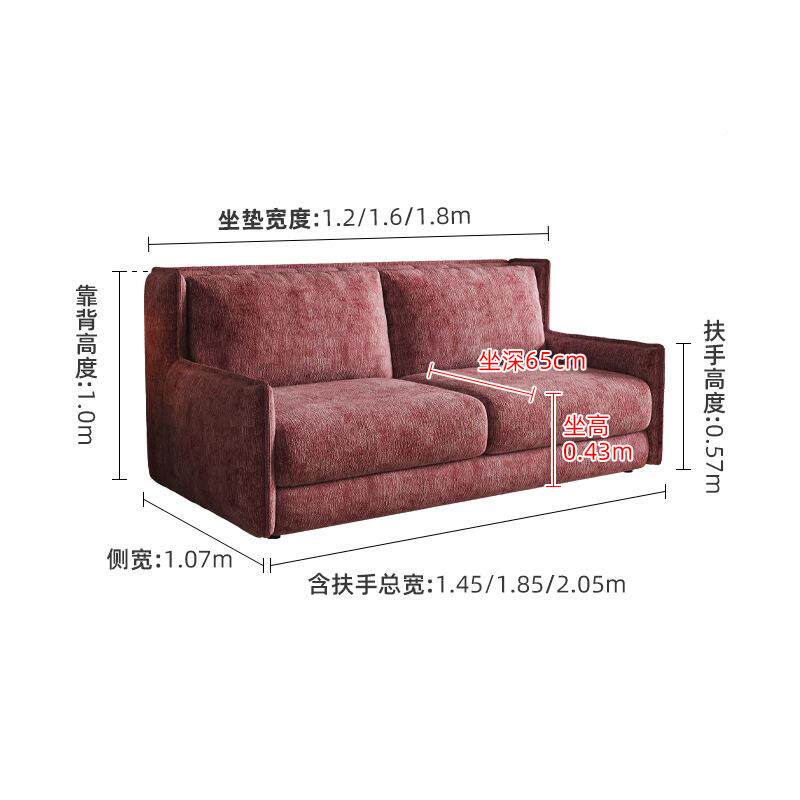 功能靠两用沙发床多酒店家具客T198房折叠翻转布艺沙带发床高背自