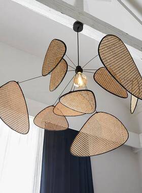 现代简约新式中式客厅卧厅室餐茶A1025室吧台意个性日田园藤创艺