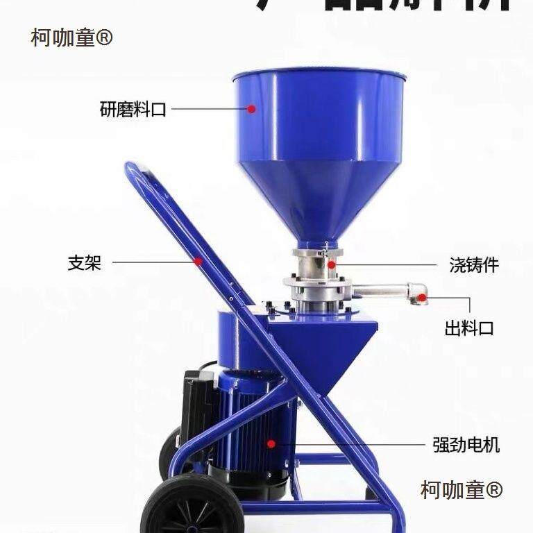 腻子粉研粉磨聚机颗粒双飞白泥水氨酯喷涂CAJ机配件专用腻子研麦