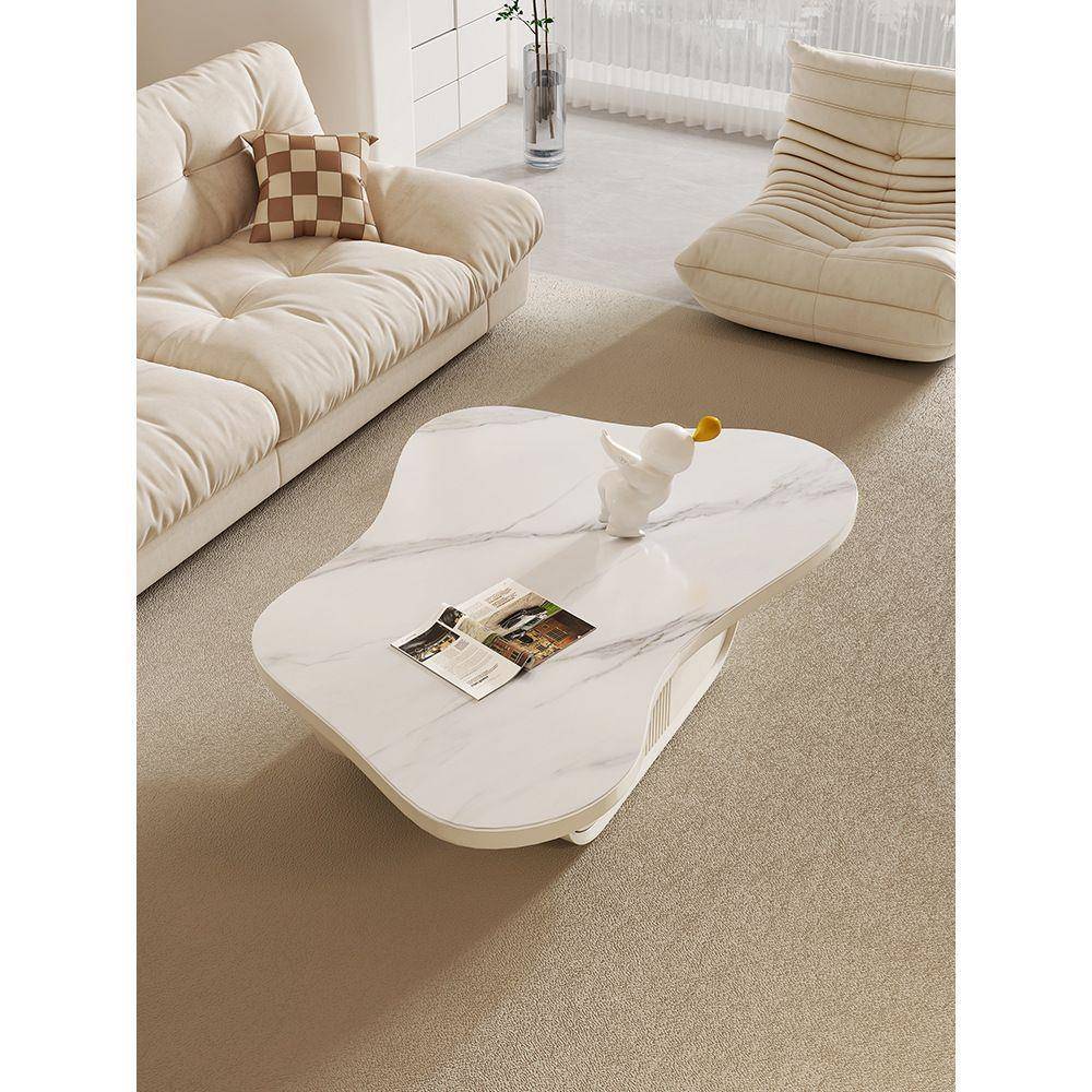 油风云朵茶几现CTP代简组合异形客奶厅网红客岩板约茶几家用罗加