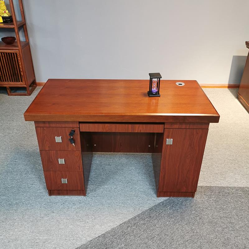 cs1.米1.4米老桌1.6米台式职员桌电F765JMMJ脑桌单2人办公油漆小