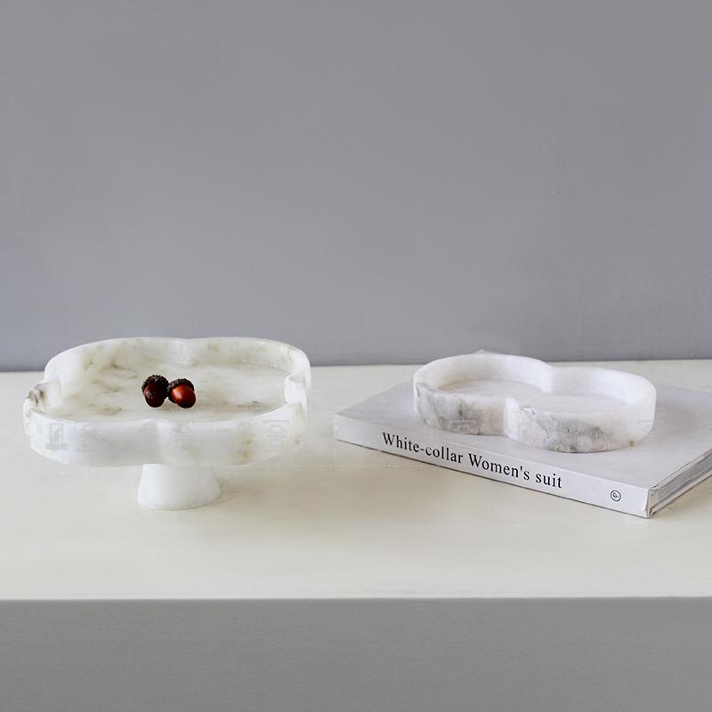 新现石代中式“四FSR482叶幸运”创意天然云果盘托盘摆件售处楼客