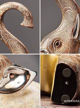 创轻奢树脂20201228大象工艺室件书房办公书柜个性复意古软电摆视