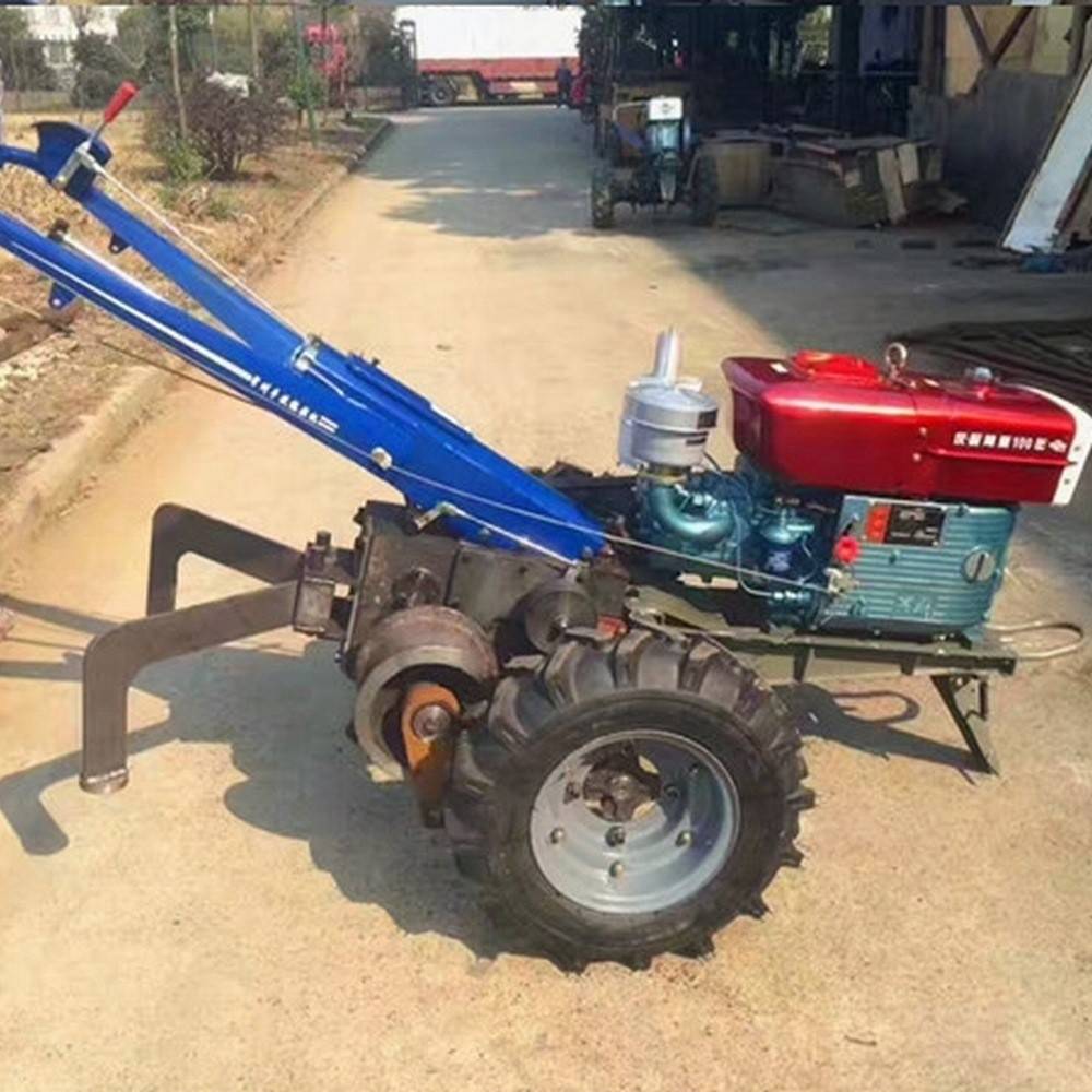 手扶绞磨机5T手扶拖拉机绞磨 8吨双卷筒手扶式绞磨车
