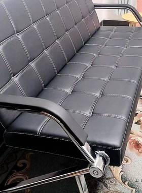 办待公沙发茶几组31202简客约会商务接沙合发办公室三人位铁艺沙