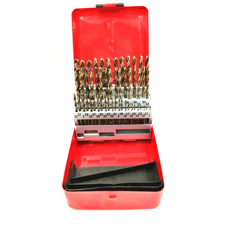 加不锈用套装钻头含钴组合直钢柄硬麻花套装钻咀HTP51件1-641支6-