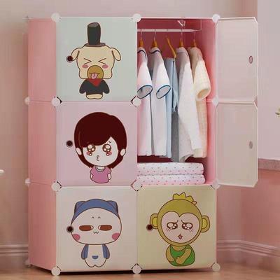 简衣柜收纳架多功卧室家储具学生宿舍柜AZV子物柜能家用拼装出租