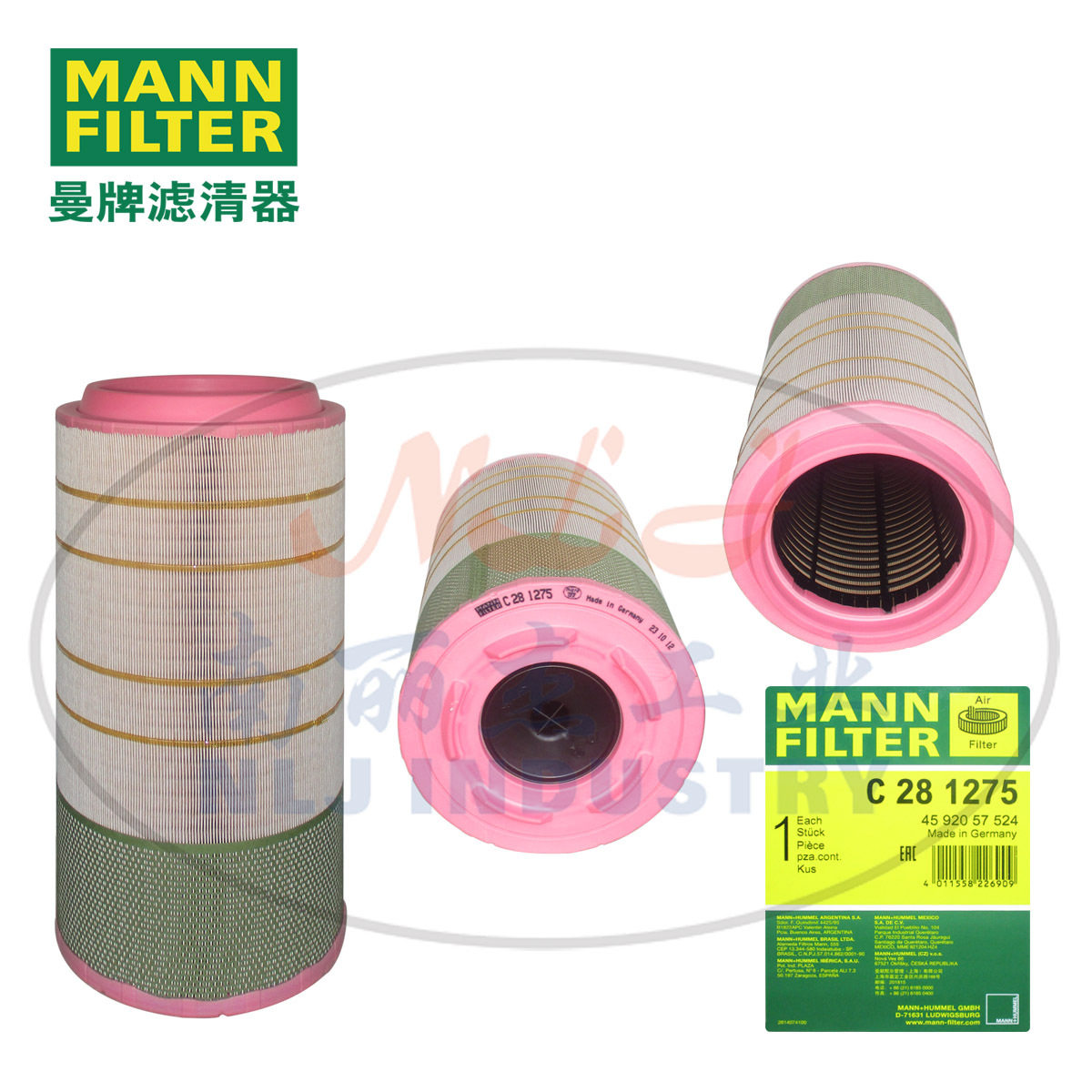 C281275空滤MANN-FILTER曼牌滤清器