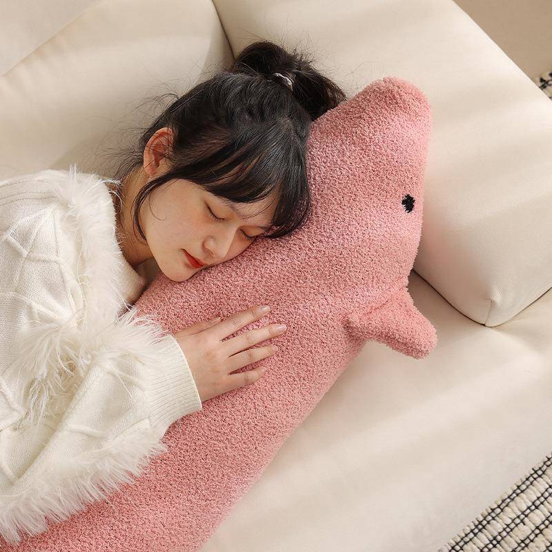 猪抱枕女生睡觉可爱靠安枕床上长夹条腿侧睡小床头靠粉红小猪枕腰