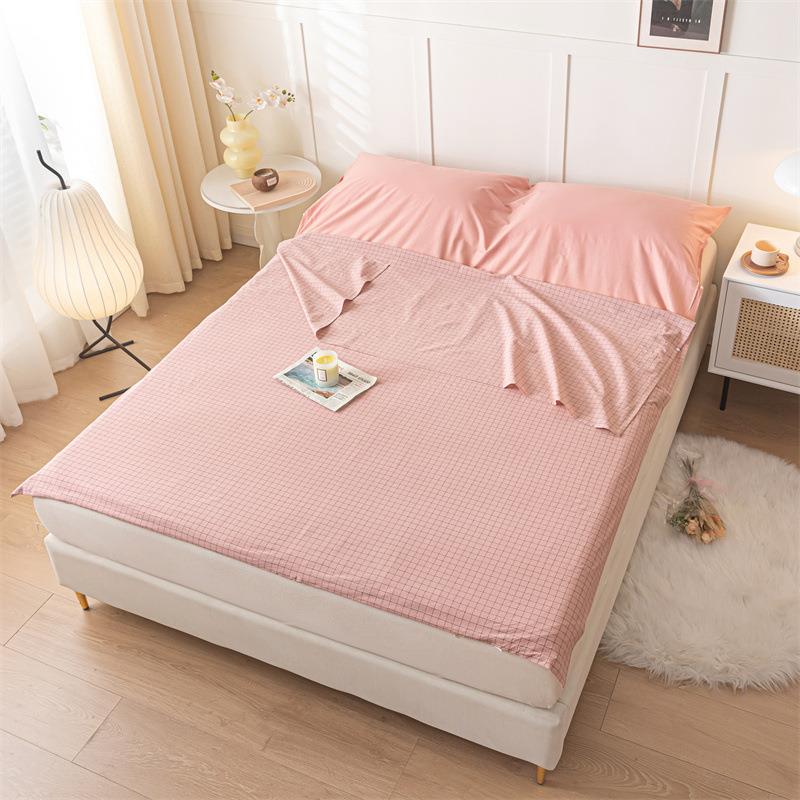 棉隔睡袋纯棉卧被罩床单人火车铺旅行睡袋旅ATG游酒店出差便脏携