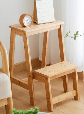折折叠梯凳家用垫梯子椅子两加用室内登高多功能脚b021凳子叠椅竹